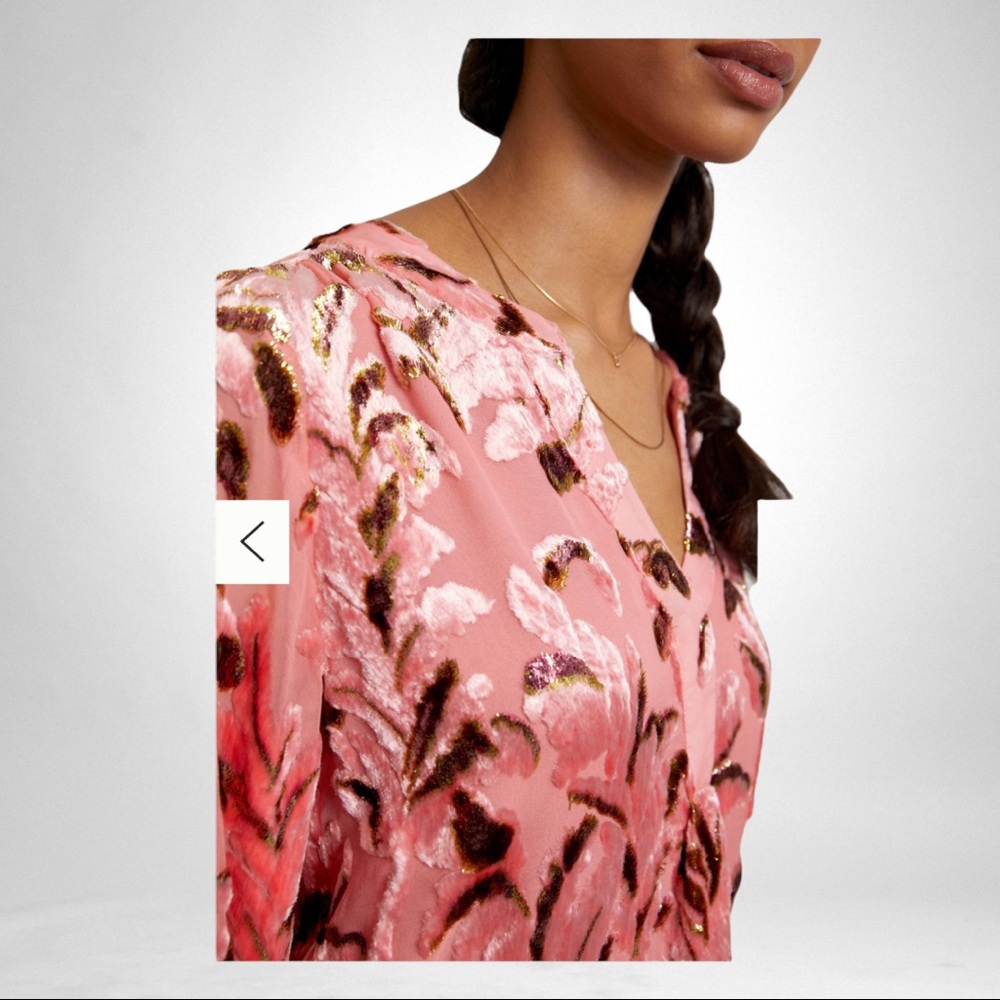 Anthropologie Lori Burnout Velvet -Sold Out - HTF